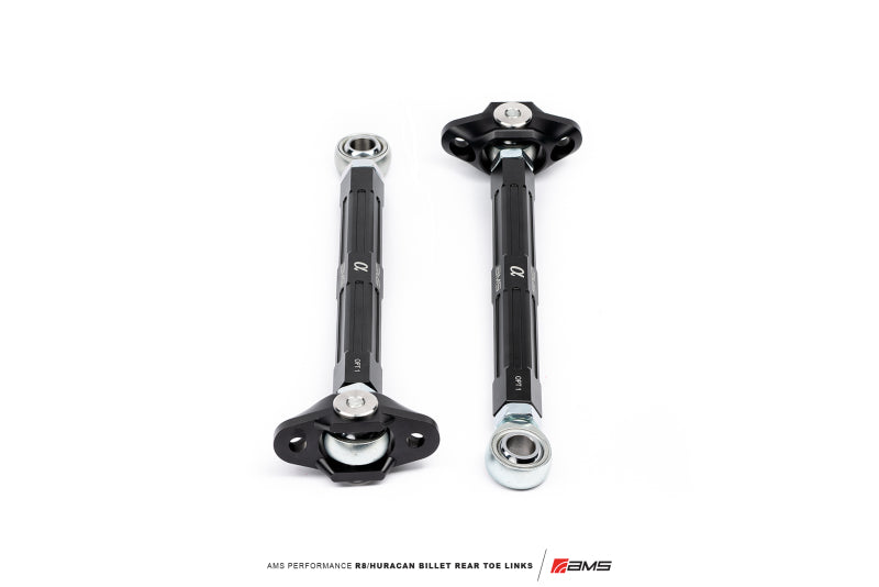 AMS Performance 2017+ Audi R8 RWD/AWD / 2015+ Lamborghini Huracan RWD Only Billet Rear Toe Links ALP.37.11.0010-1