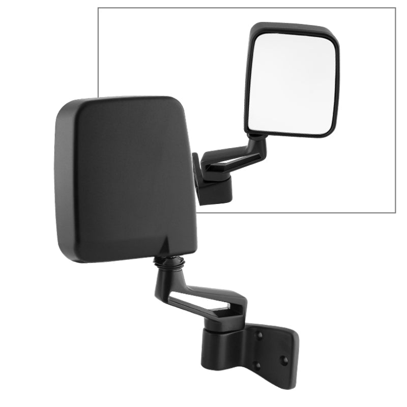 SPYDER Xtune Jeep Wrangler 87-02 OE Mirror Black Manual Right MIR-25001-221-M-R 9935053