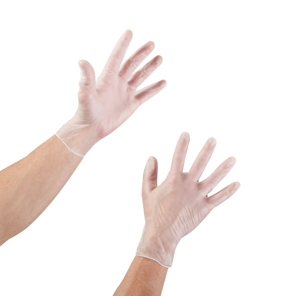 McKesson Vinyl Exam Glove, Extra Small, Clear 14-132