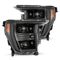 AlphaRex 21-22 Ford F150 PRO-Series Projector headlights Alpha-Black w/Activ Light/Seq Signal 880294 *Discontinued