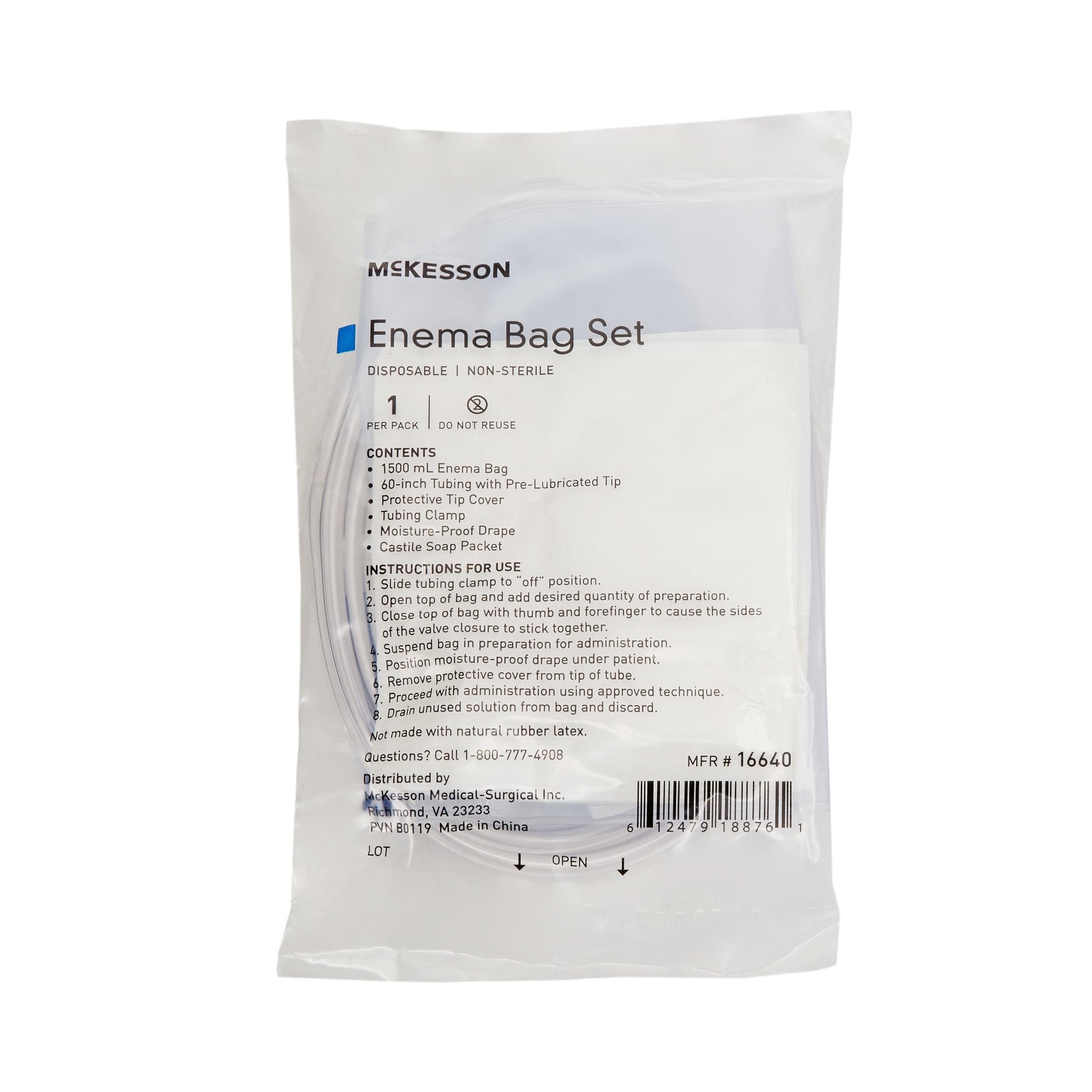McKesson Enema Bag Set 16640