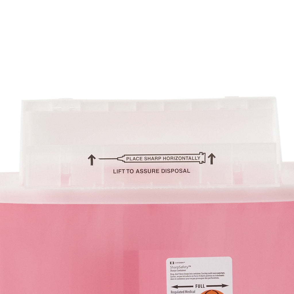 SharpStar™ In-Room™ Multi-purpose Sharps Container, 3 Gallon, 16½ x 13¾ x 6 Inch 8537SA