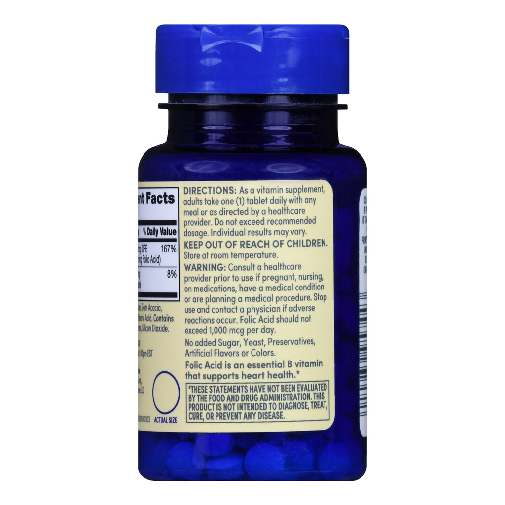 Foster & Thrive™ 400 mcg Folic Acid Tablets 01093995744