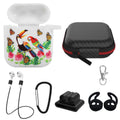 Silicone Case for Apple AirPod 1 2 AirPods Protective Cover Skin w/Strap Ear Hooks Watch Band Holder
