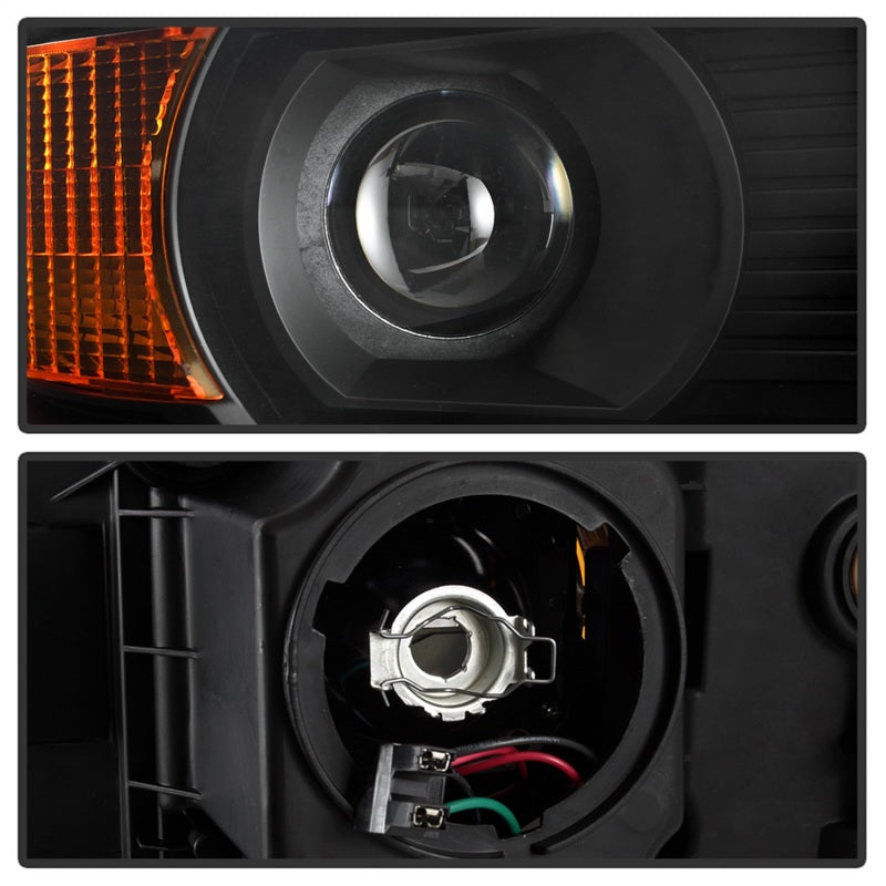 SPYDER xTune 14-15 GMC Sierra 1500 OEM Style Halogen Headlights - Black (HD-JH-GS14-AM-BK) 9042423