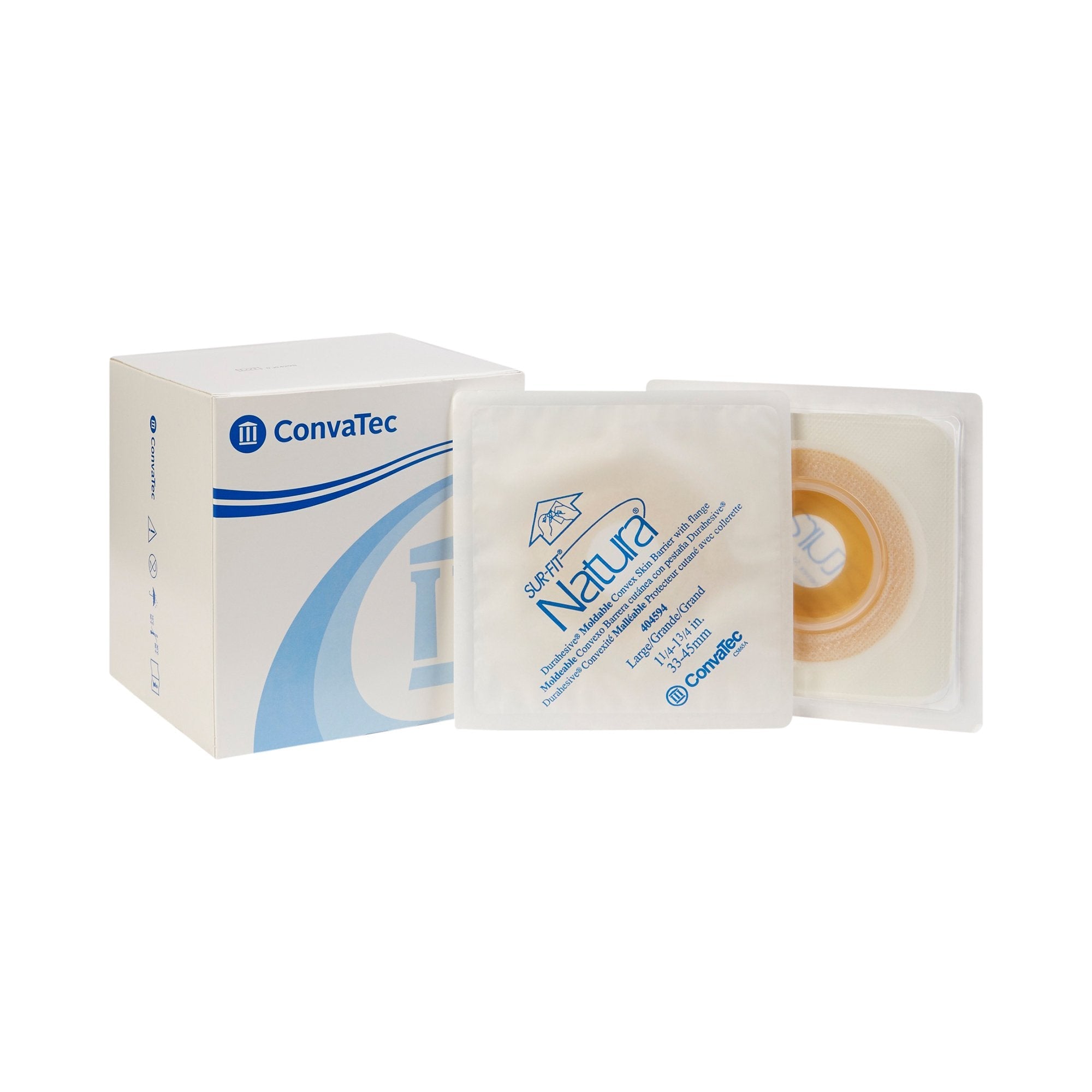 Sur-Fit Natura® Durahesive Ostomy Barrier, 2¼-Inch Flange, 1¼ – 1¾ Inch Stomas 404594