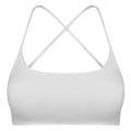 Women Cross Back Sport Bras Padded Strappy Crop Open Back Low Impact Bras Sexy Fitness Tank Tops with Removable Pads Thin Straps for Gym Yoga Workout