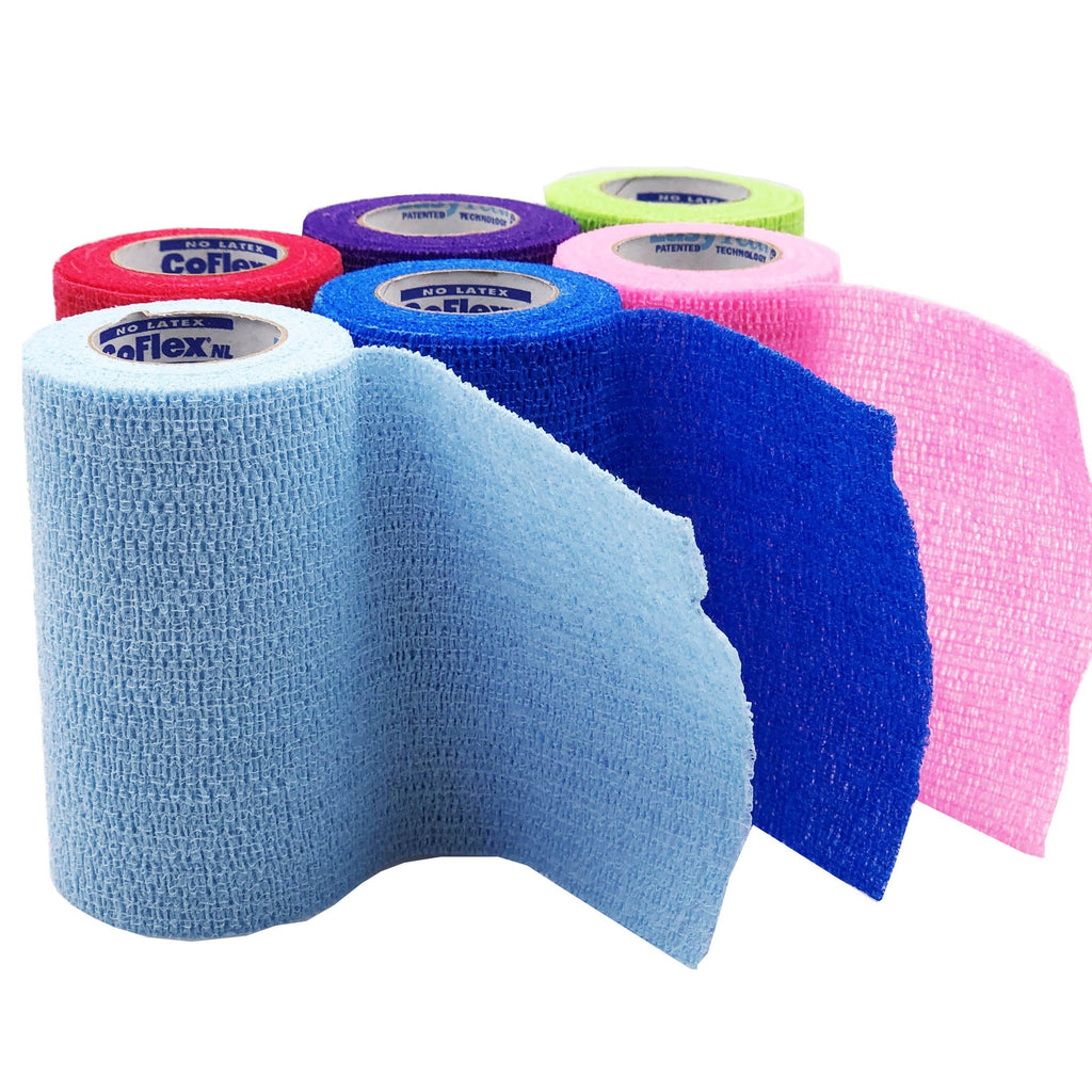CoFlex® NL Self-adherent Closure Cohesive Bandage, 4 Inch x 5 Yard 5400CP-018
