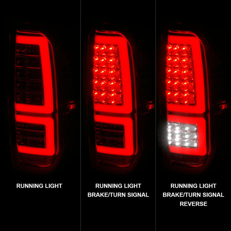 ANZO 2014-2021 Toyota Tundra LED Taillights Chrome Housing/Clear Lens 311438