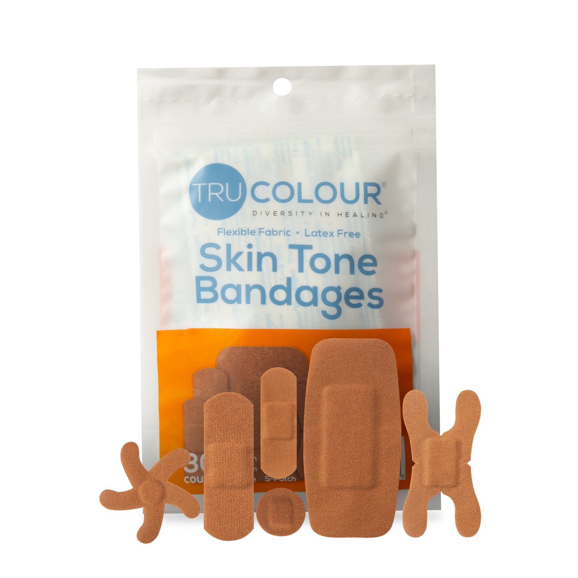 TruColour® Brown Adhesive Strips, Assorted Shapes and Sizes TCB-NASD