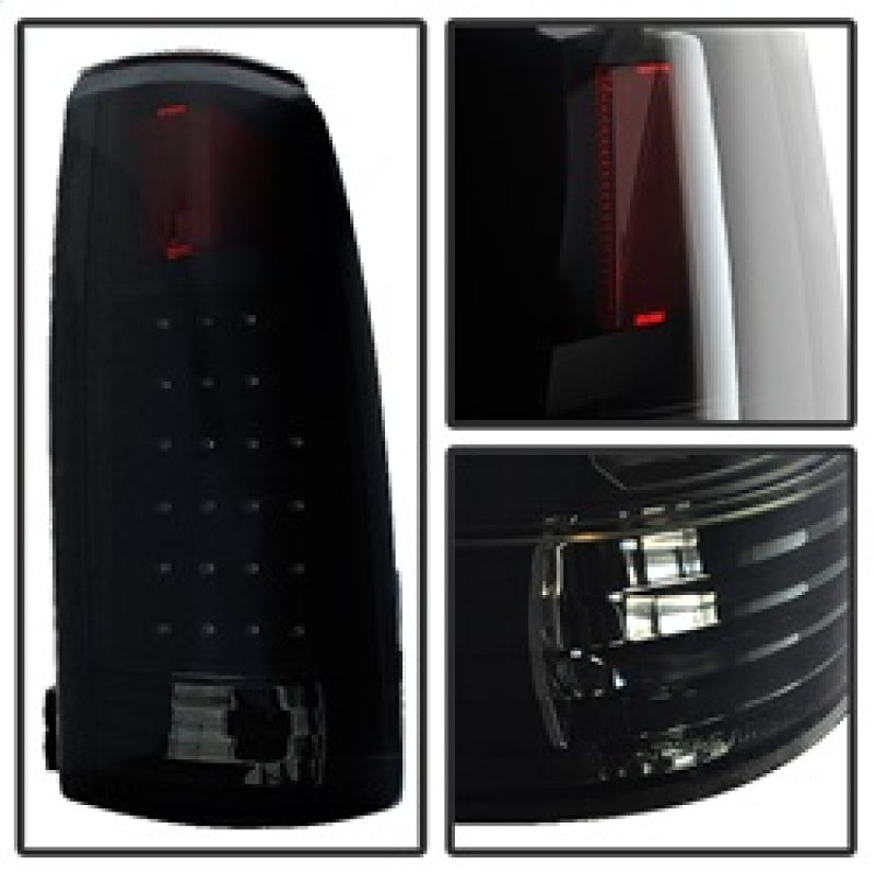 SPYDER Xtune Yukon Denali 99-00 LED Tail Lights Black Smoked ALT-JH-CCK88-LED-BKSM 9034459