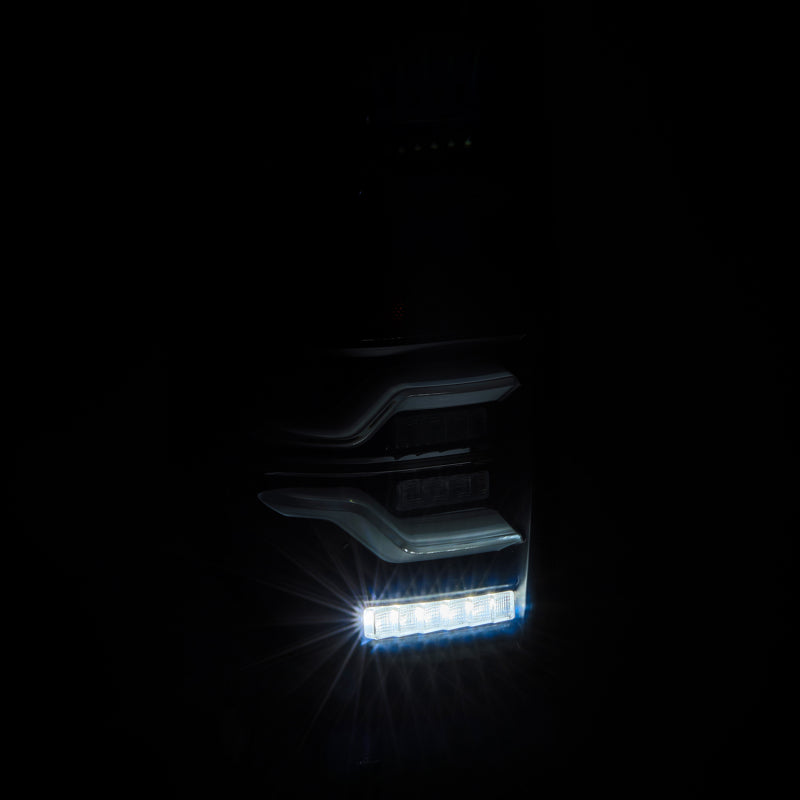 AlphaRex 14-21 Toyota Tundra LUXX LED Taillights Alpha Blk w/Activ Light/Seq Signal 672030 *Discontinued