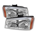 SPYDER Xtune Chevy Silverado 1500/2500/3500 03-06 Crystal Headlights Chrome HD-JH-CSIL03-C-AM 5072252