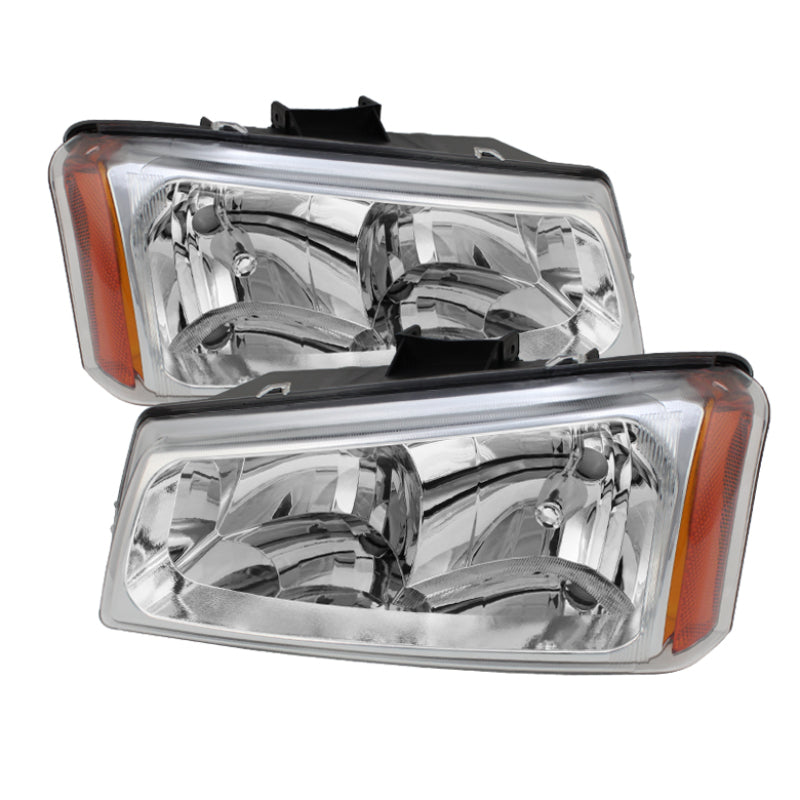 SPYDER Xtune Chevy Silverado 1500/2500/3500 03-06 Crystal Headlights Chrome HD-JH-CSIL03-C-AM 5072252