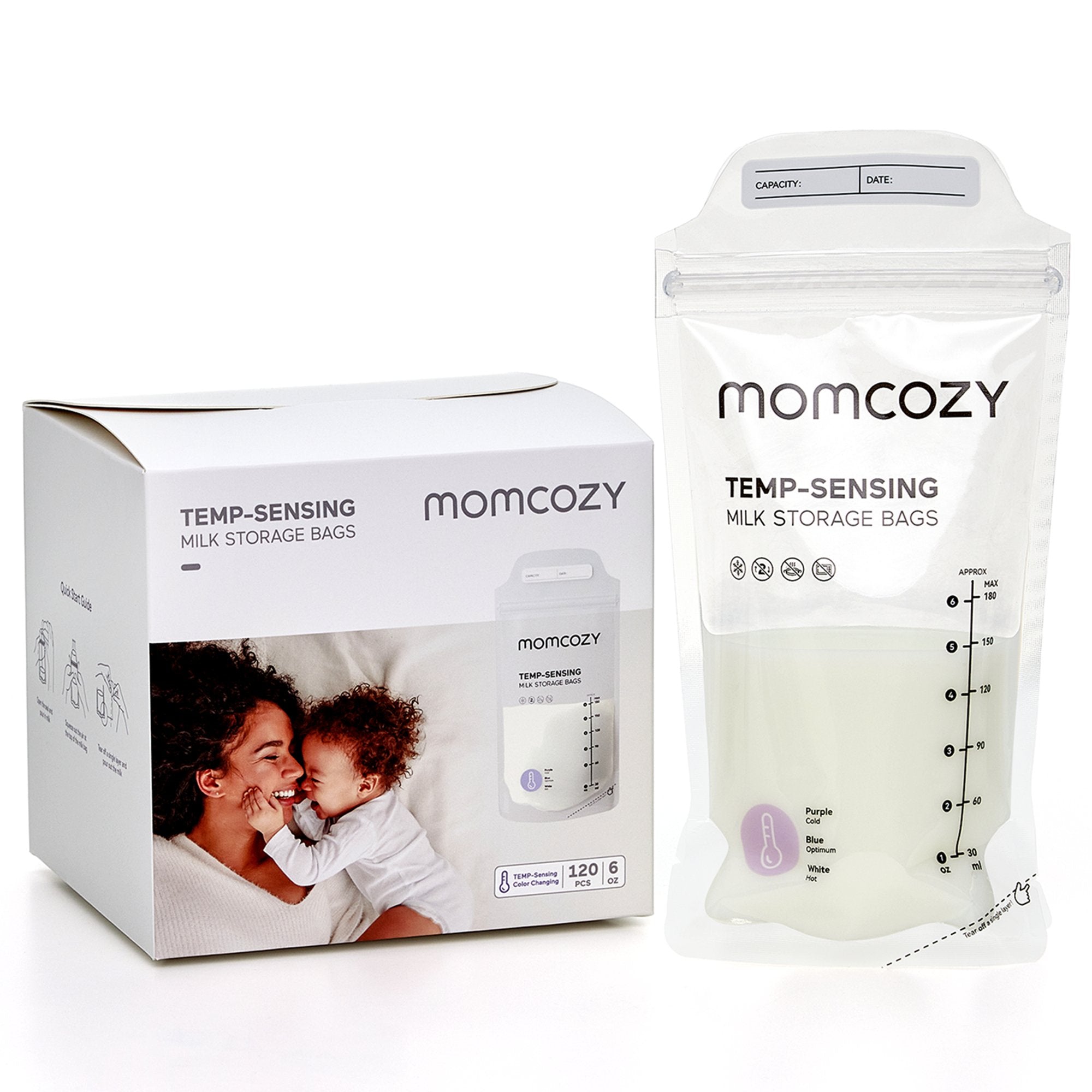 Momcozy Breast Milk Storage Bag, 6-ounce capacity MS005-NA00NB-A