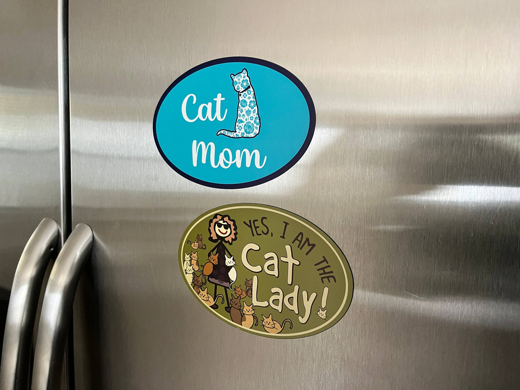 🐱Oval Magnet - Cat Mom
