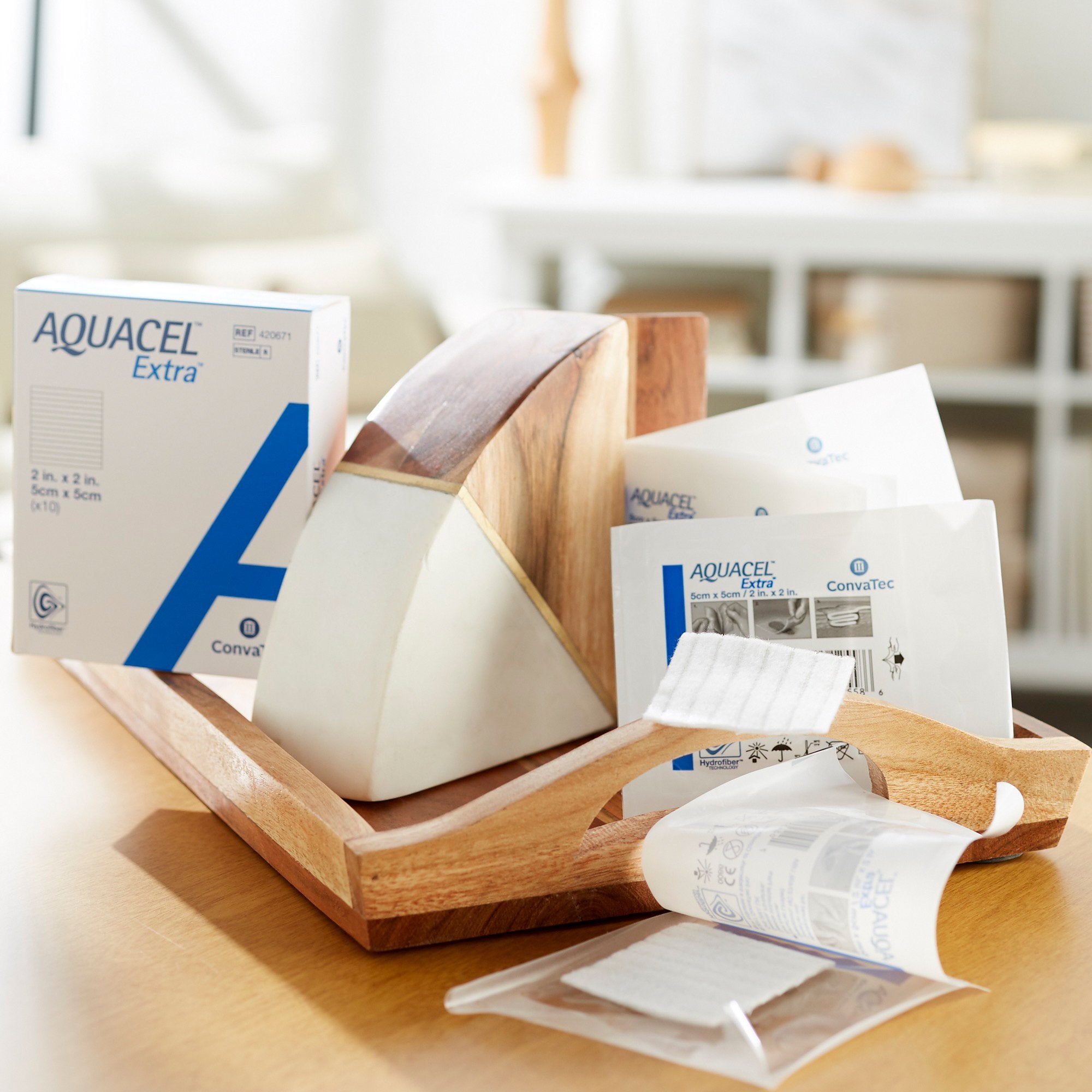 Aquacel® Extra™ Gelling Fiber Wound Dressing, 2 × 2 Inch 420671