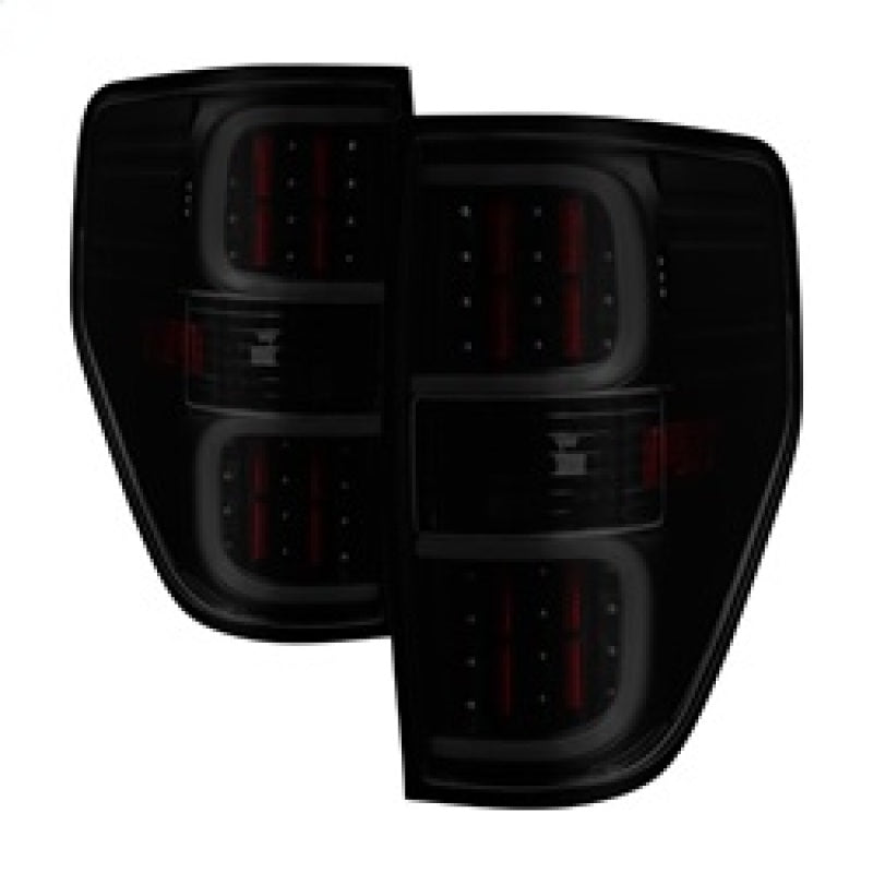 SPYDER xTune Ford F150 09-14 LED Tail Lights - Black ALT-ON-FF15009-LBLED-BSM 9038495