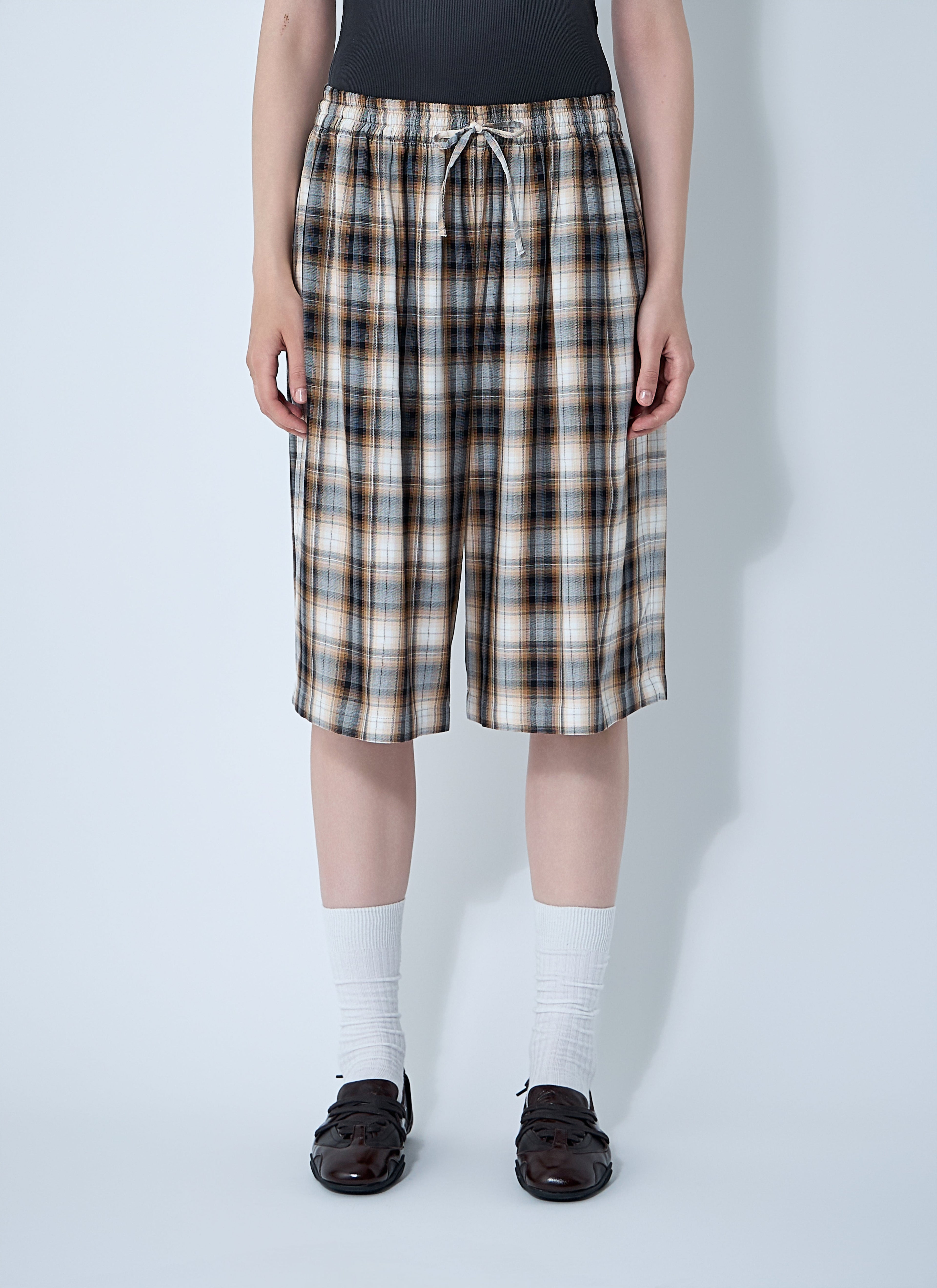 Acne Studios Men Check Shorts