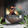 Sage Backdrop Shades Cool Man Brushed Aluminum Dibond Wall Art