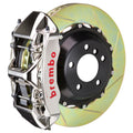 Brembo 99-07 Evo VI/VII/VIII/IX Fr GTR BBK 6 Piston Billet 355x32 2pc Rotor Slotted Type1 - Nickel 1M2.8025AR