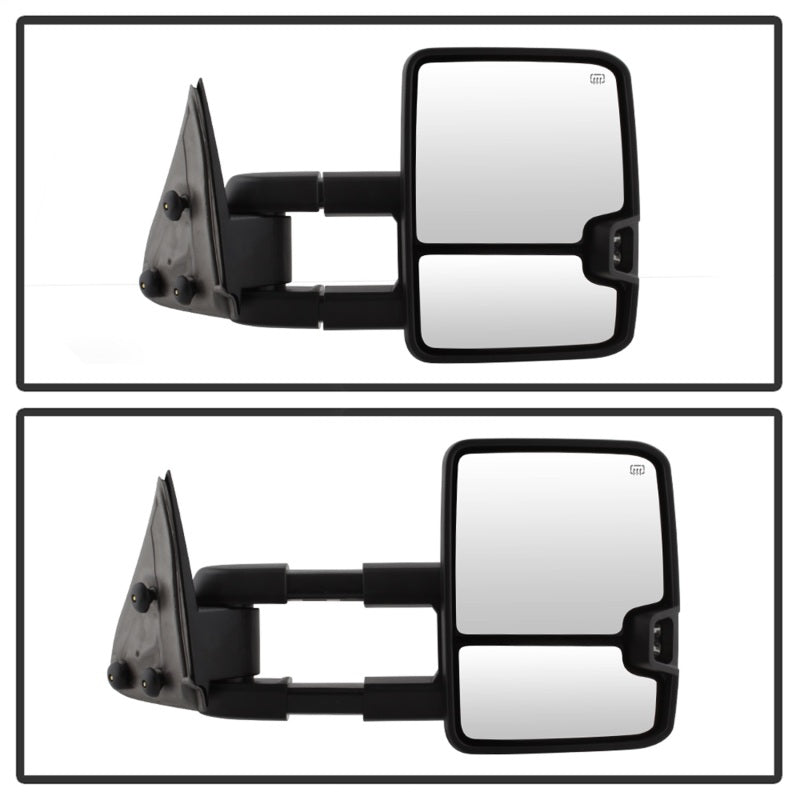 SPYDER xTune Chevy Silverado 03-06 G2 Heated Amber LED Signal Telescoping Mirrors MIR-CS03S-G2-PWH-AM-SET 9936685