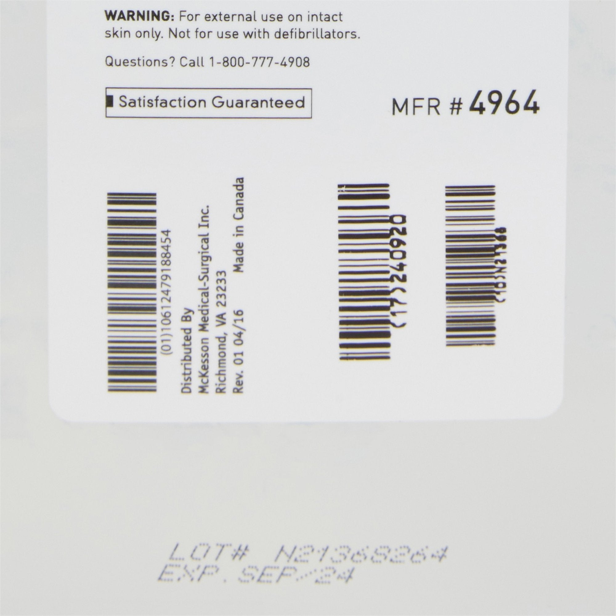 McKesson Ultrasound Gel, Clear, 5 Liter Cubitainer 4964