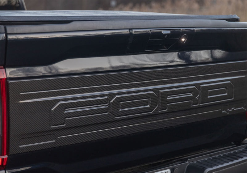 Ford Racing 21-24 Ford F150 Raptor Carbon Fiber Tailgate Panel - Gloss M-16600-FG