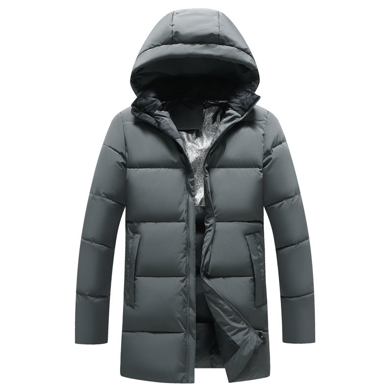 New Mens Graphene Cotton Jacket With A Detachable Hoodextra-thick And On-trend