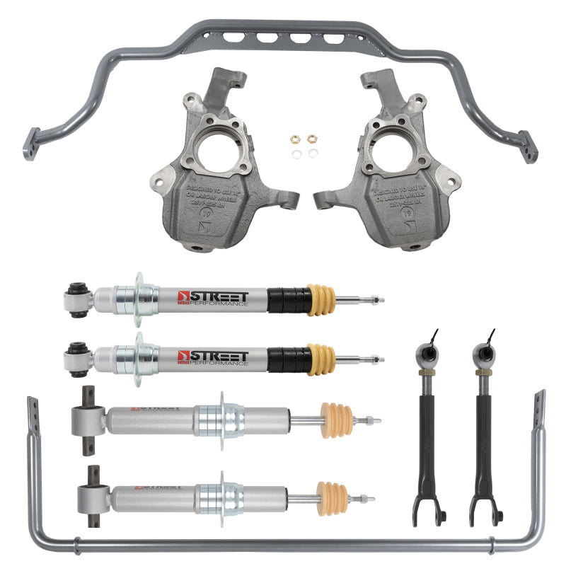 Belltech 21+ GM SUV SWB ONLY 2WD/4WD Front and Rear Lowering Kit w/ Performance Struts 1104SPS