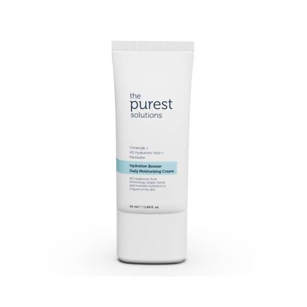 The Purest Solutions Hydration Booster Daily Moisturizing Cream - Ceramide & Hyaluronic Acid Cream for Dry Skin