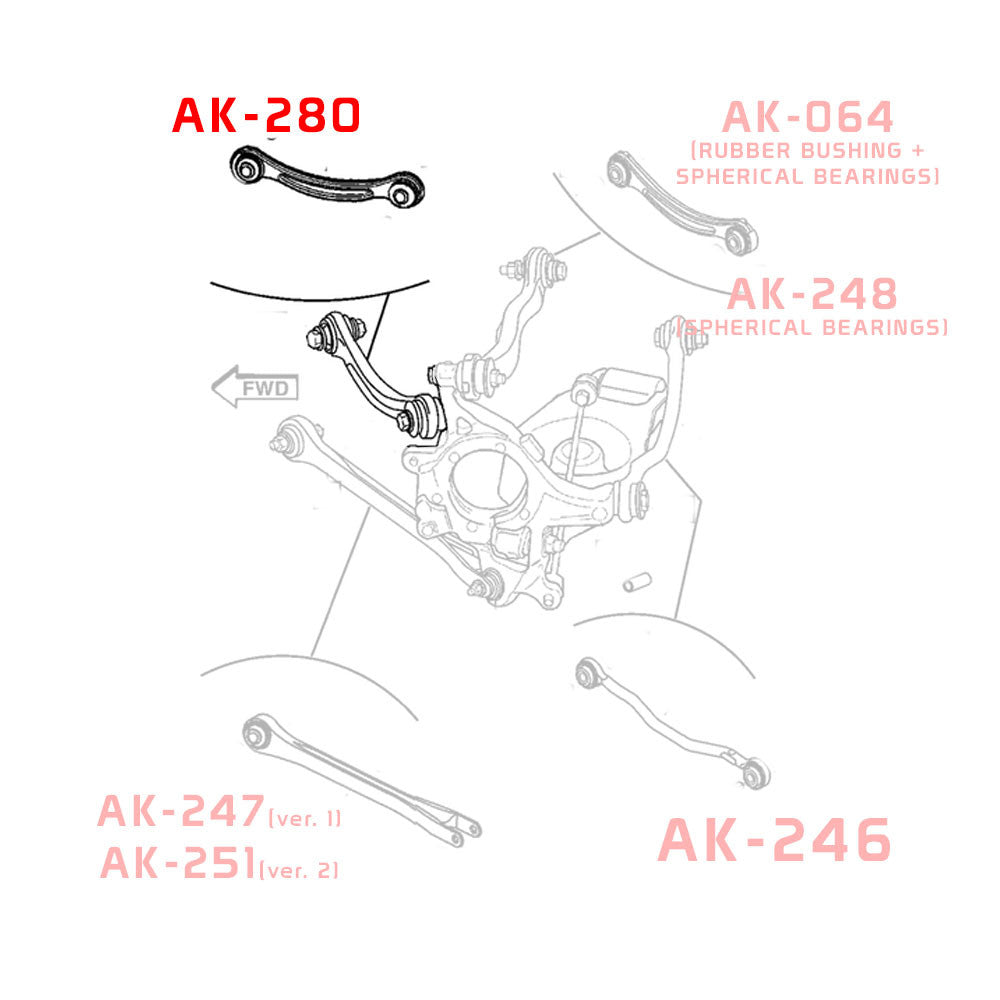 Godspeed Dodge Charger (LX/LD) 2006-23 Adjustable Rear Tension Arms