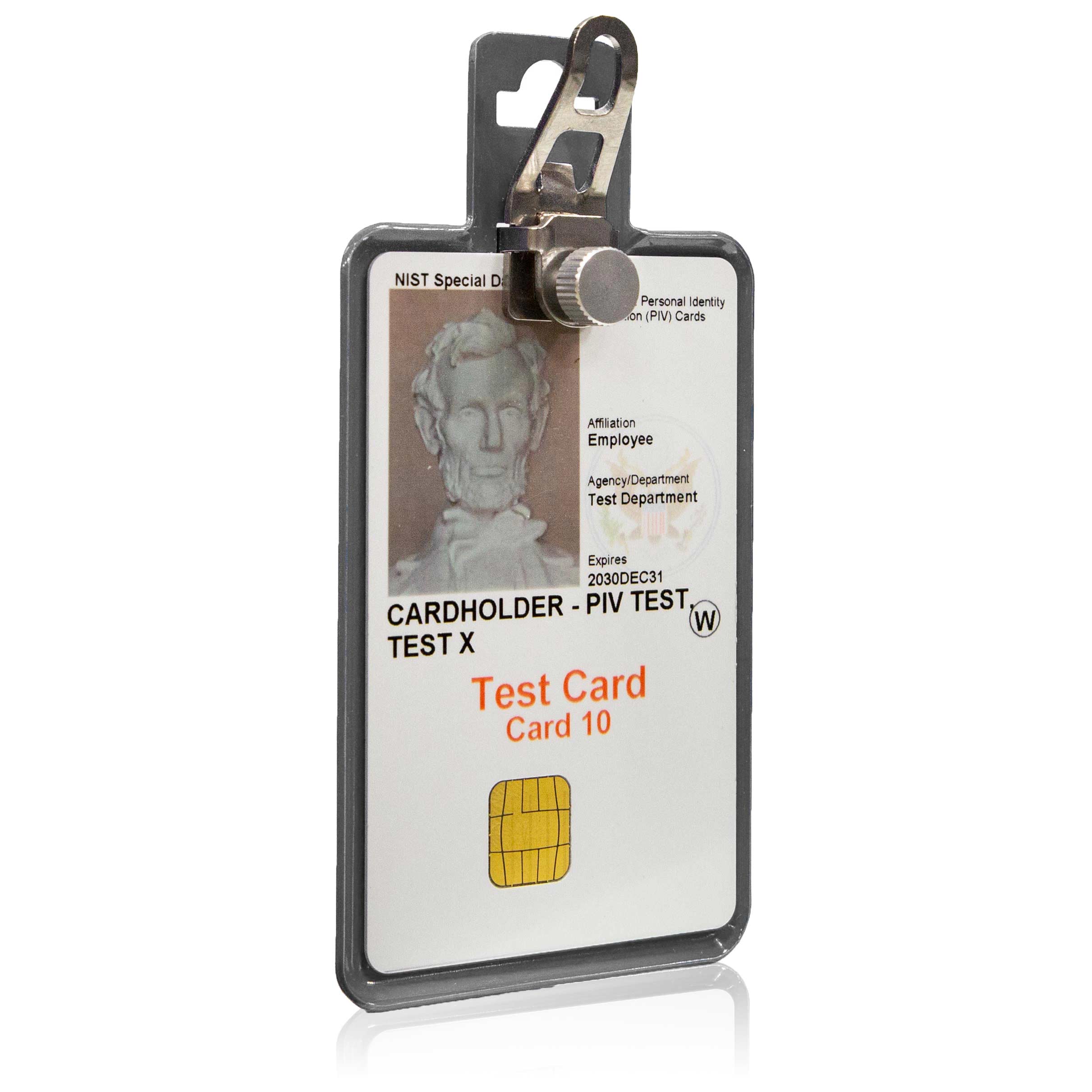 All Metal Magnetic Badge Holder - RFID Secure Badge Holder Genesis™ with BloxProx™ - PhishStones Products