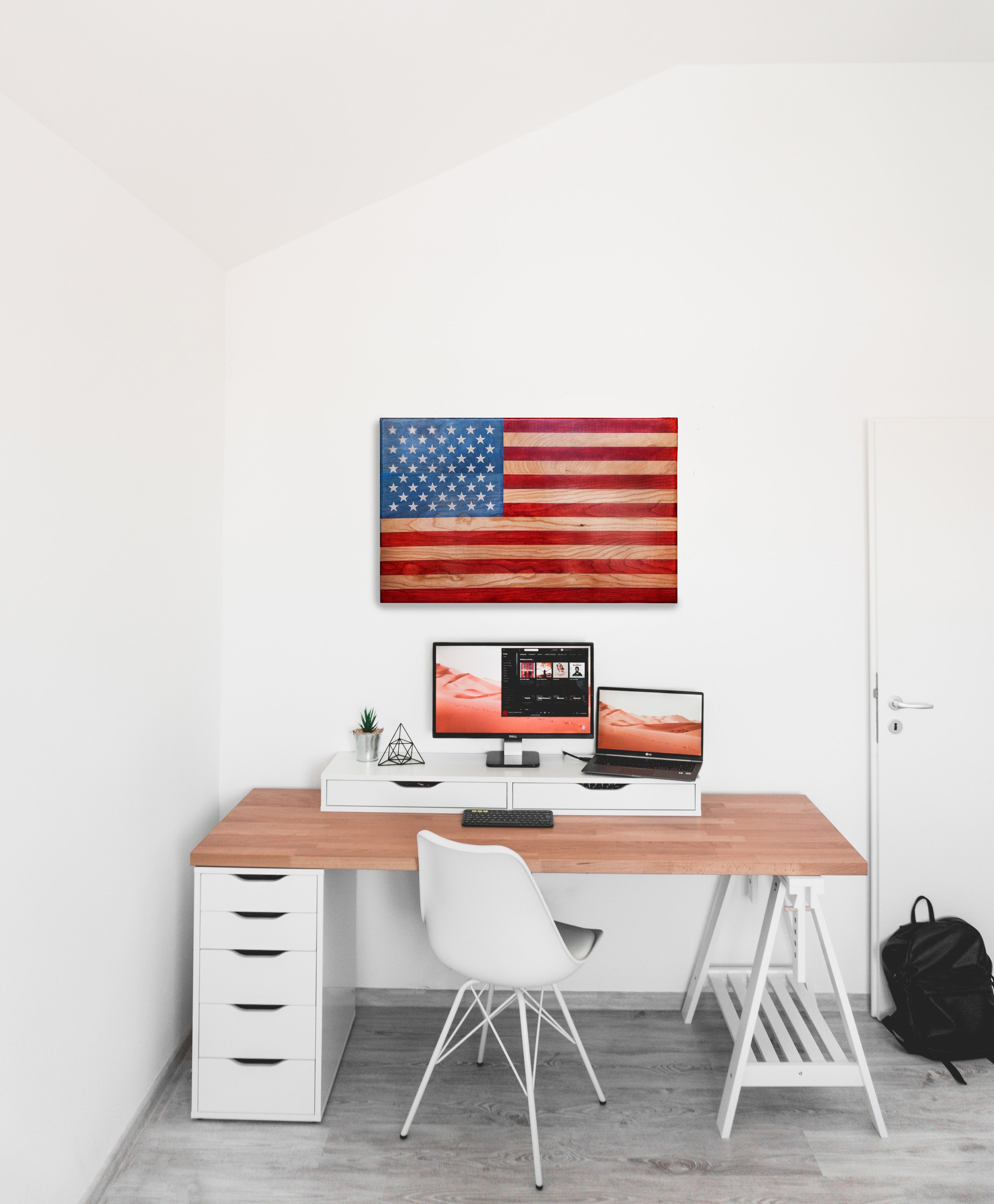 Old Glory Handcrafted Patriotic Wall Flag – Made by U.S. Veterans