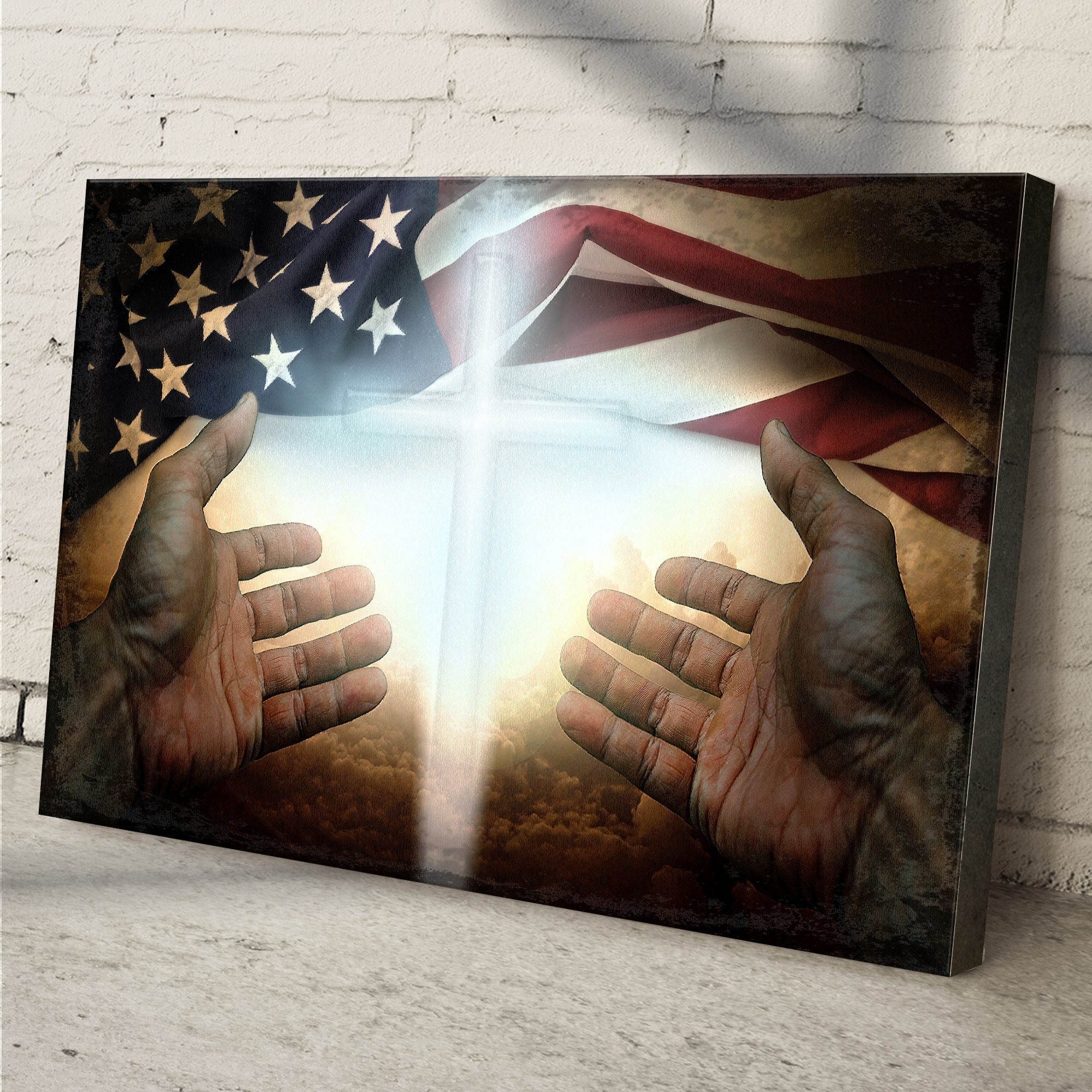 American Faith Canvas Wall Art - PhishStones Products