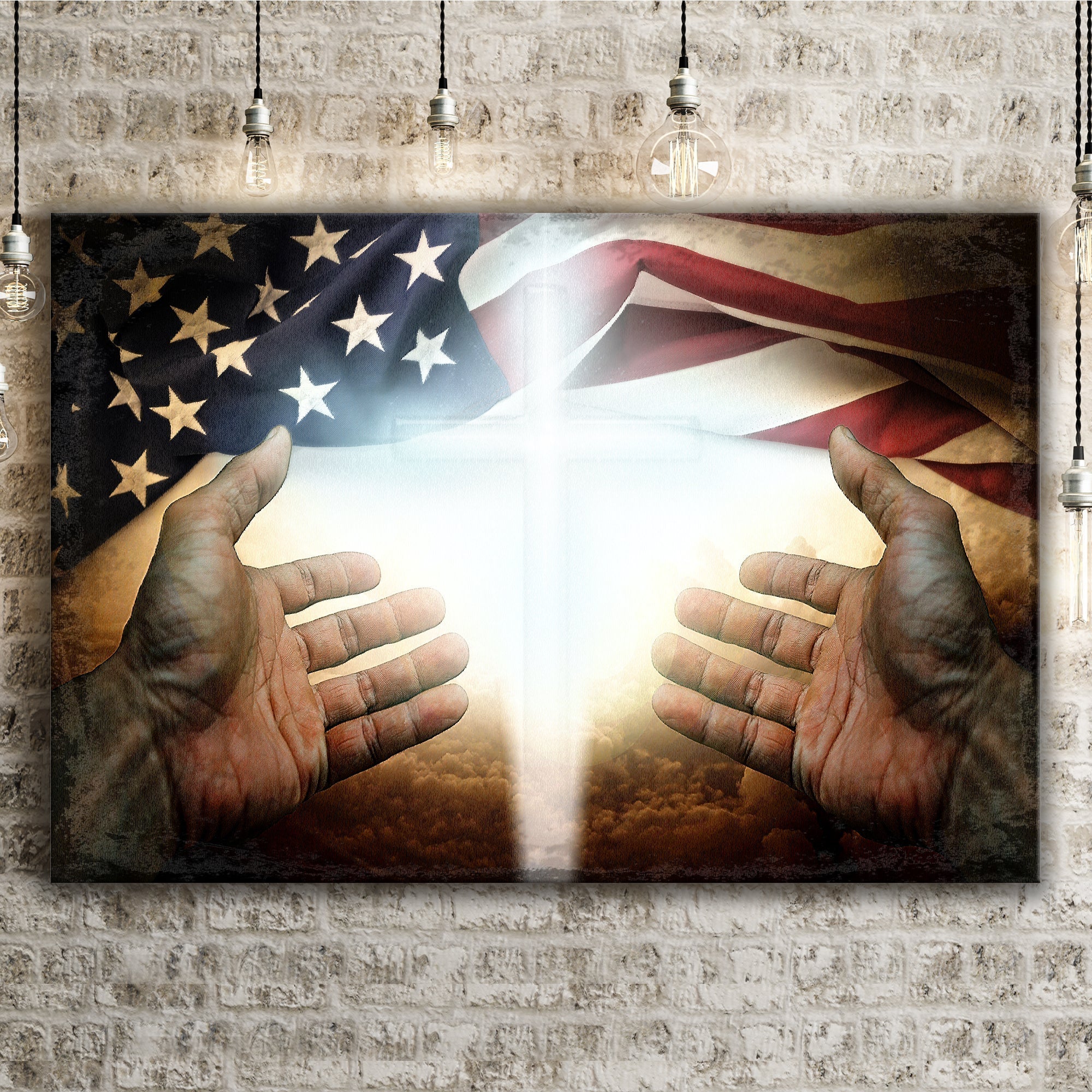 American Faith Canvas Wall Art - PhishStones Products