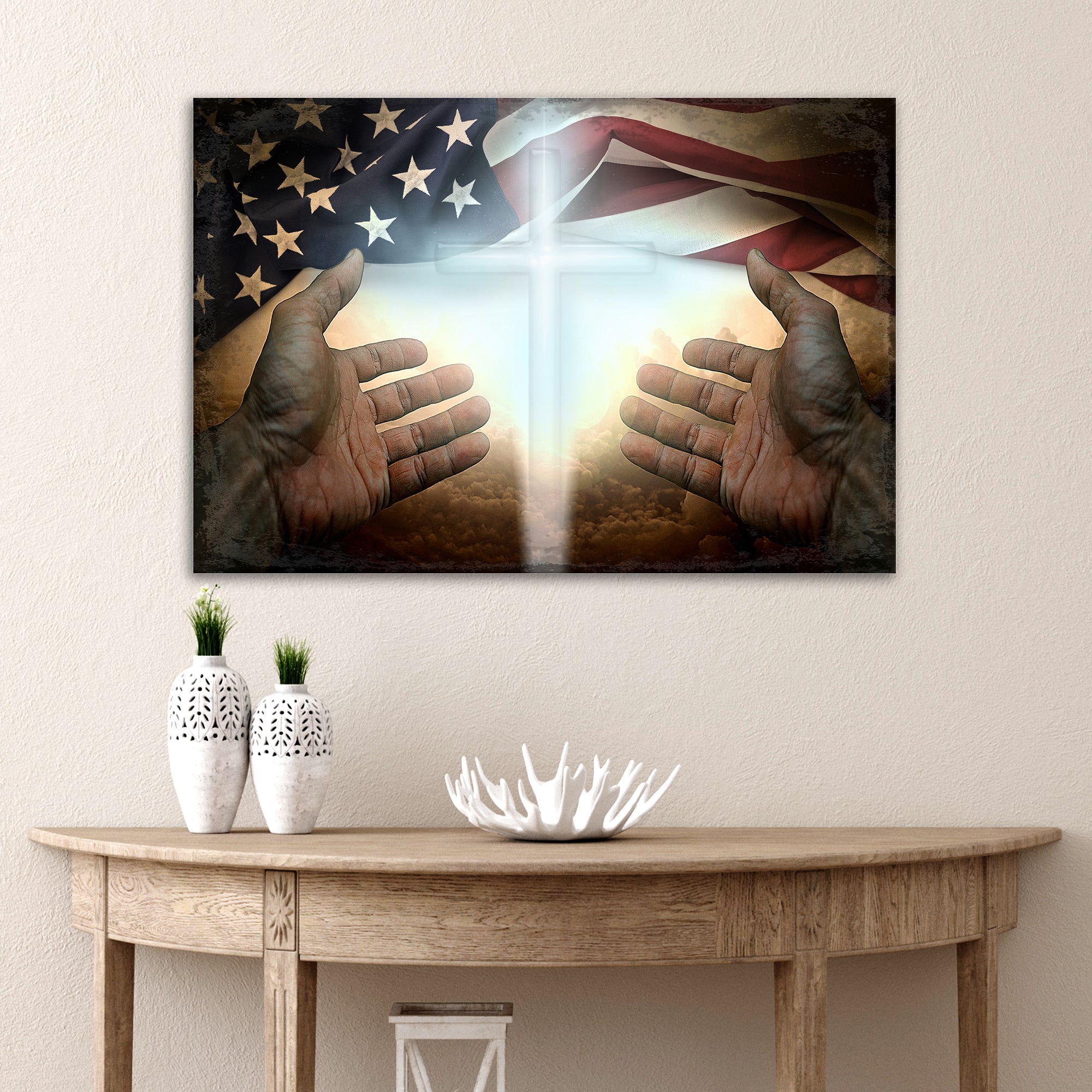 American Faith Canvas Wall Art - PhishStones Products