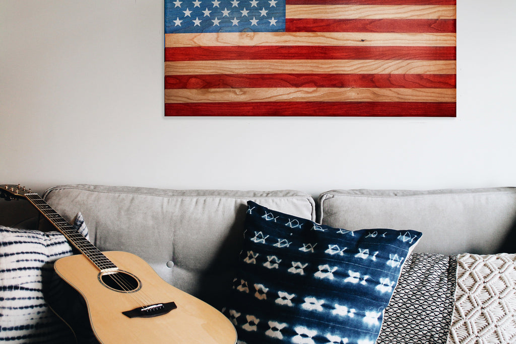 Old Glory Handcrafted Patriotic Wall Flag – Made by U.S. Veterans