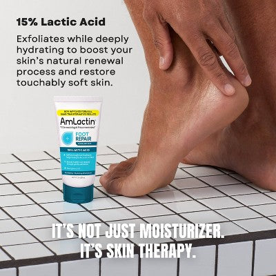 AmLactin Foot Repair Foot Cream Therapy AHA Cream Unscented 3oz - New - PhishStones Products