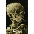 Skeleton of a Skull with a Cigarette Van Gogh Note Book: Hardcover Journal Notebook Diary with Dot Grid, Lined, Blank Vintage Paper for Writing Drawin - Hardcover