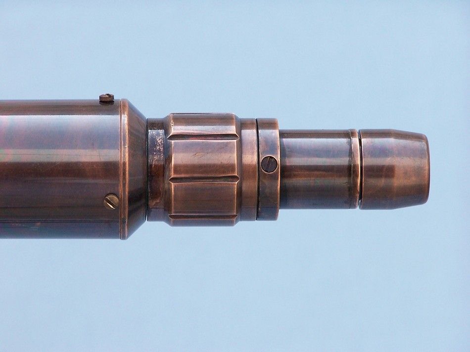 Floor Standing Antique Copper Anchormaster Telescope 65""