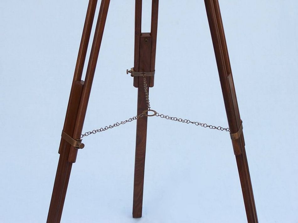 Floor Standing Antique Brass Galileo Telescope 65""