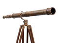 Floor Standing Antique Brass Galileo Telescope 65""