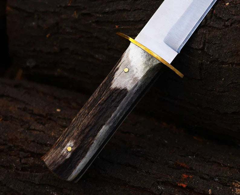 Antler Hunting Knife Handmade Stainless Steel Best Hunting Companion Knife - PhishStones Products
