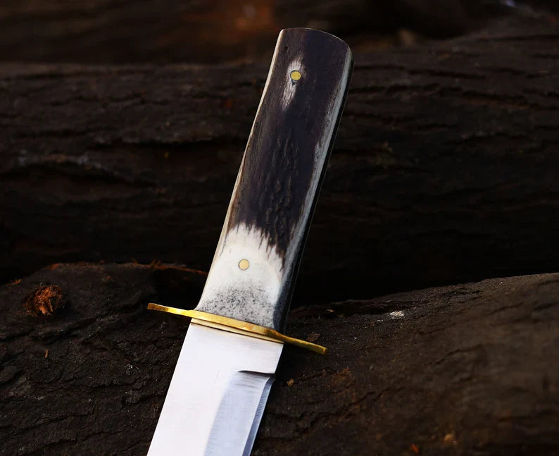 Antler Hunting Knife Handmade Stainless Steel Best Hunting Companion Knife - PhishStones Products