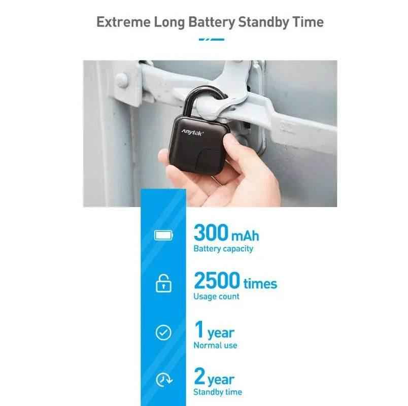 Dabsfavshop Waterproof Fingerprint Padlock - Secure Locks