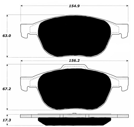 Porterfield Brake Pads for 2014 FORD C-MAX