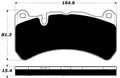Porterfield Brake Pads for 2017 MASERATI QUATTROPORTE 360MM FRONT DISC