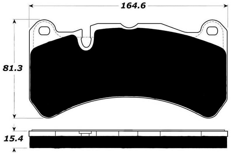 Porterfield Brake Pads for 2017 MASERATI QUATTROPORTE 360MM FRONT DISC