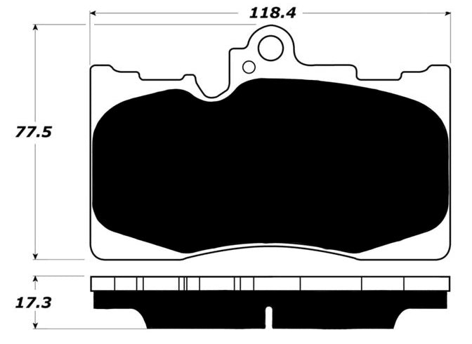 Porterfield Brake Pads for 2017 LEXUS GS 450H Hybrid